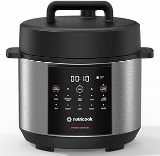 Smart Pot Electric Pressure Cooker, 4L Capacity, 900W, 11 Cooking Programs, Dishwasher-Safe, Food-Grade Stainless Steel Pot,Built-in Safety Features,NC-SP150, 2 Year Limited Warranty