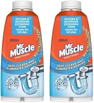 Drain Foamer, Drain Cleaning Foam to Unblock & Eliminate Odour, 500 ml (Pack of 2)