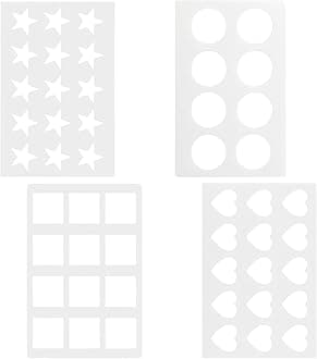 Cosmos 4 différents Designs assortis Chocolat Chablon Cookies Pochoir Moule pour décoration de gâteaux