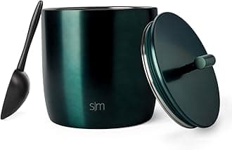 Simple Modern Vacuum Insulated Ice Bucket with Lid and Scoop | For Cocktail, Champagne, Wine, Beer, & Hosting | Stainless Steel 100oz Capacity for Parties | Rocks Collection | Metallic Gunmetal Green