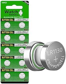 Cotchear 10pcs 1.5V AG10 Alkaline Battery 189 389 AG10 LR1130 LR54 V10GA Battery Alkaline Button Coin Cell Batteries