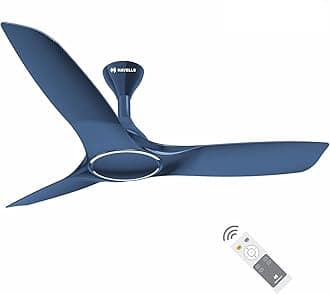 - Havells Stealth Air BLDC 1200mm Ceiling Fan| Upto 55% Energy Saving| Silent & Premium| 5 stars Rating| 100% Copper Motor| RF Remote, Memory Backup, Timer| (Indigo Blue, Pack Of 1)