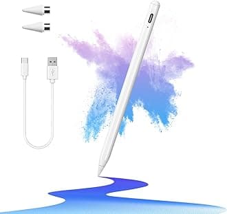 Stylus Pen for Touch Screens with Magnetic Design Rechargeable Universal Active Stylus Pen Compatible with iOS/Android/Tablet/Phones/iPad pro/Mini/Air Digital Pencil for Writing and Drawing