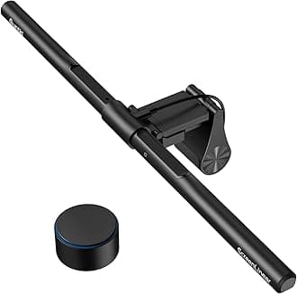 Quntis Monitor Light Bar PRO+ with Remote Control, Fit for Curved/Flat Monitor, Eye-Care USB Computer Lamp Dimmable Screen Light Bar with Auto-Dimming, No Glare Home Office Gaming Desk Lamp, black