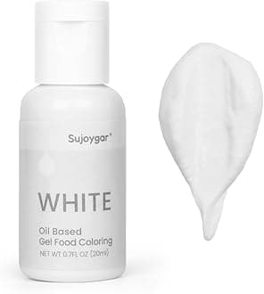 Oil Based Food Coloring For Chocolate, White, Food Grade 20ml, Edible Oil Food Dye For Baking, Cupcake & Fondant, Icing