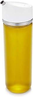 Good Grips Precision Pour Glass Oil Dispenser (12 oz / 355 mL) – Two Flow Speeds for Drizzling & Pouring – Drip-Free Spout – Glass & Stainless Steel – BPA-Free & Dishwasher Safe