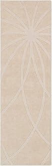 ZARA CARPETS; 'can change the floor ZARACARPETS Solid Plain Hand Made Rugs Runner Size 2 Feet by 6 Feet (2x6 feet) Cream Web