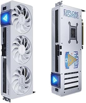 WEELIAO GUNNIR Intel Arc B580 Photon 12G White Graphics Card,2850 Mhz Video Card,12GB 192-bit GDDR6,PCIE4.0,1 HDMI2.1,3 DP2.1,3 Fans,TBP 220W
