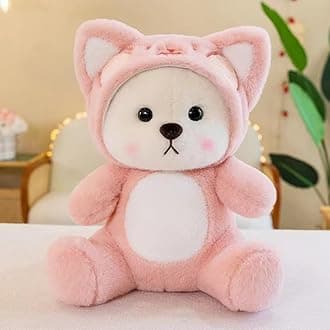 Bateu Cute Teddy Stuffed Animals Plush Toys | Soft Toys for Kids Girls Teddy Bears Plush Toys for Children and Adults (Pink) 25cm