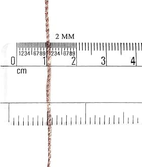 Metallic Zari Skeins in Rose Gold Color-2 Skeins-2MM(100 Grams Approx.)