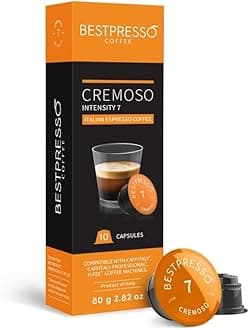 Bestpresso Coffee capsules compatible with Starbucks Verismo, Caffitaly, CBTL, K-fee systems 80 Pods (Cremoso)