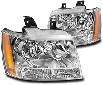 For Chevy Suburban/Tahoe/Avalanche Crystal Style Chrome Headlights