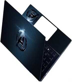 Full Laptop Skin Stickers HD Quality Sticker for Laptops Upto 15.6" (Dustproof|Waterproof|Scratchproof|Reusable) - Avengers BL FL RON1