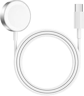 AOOZTO for apple Watch Charger to USB-C [MFi Certified] Fast Wireless Magnetic Portable Compatible with Apple Watch Series 9 8 SE Ultra,Ultra2,38/40/42/44mm(1 m),white (White)