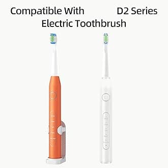 Compatible Bitvae D2 Electric Toothbrush Replacement Heads, 10 Pack (White)
