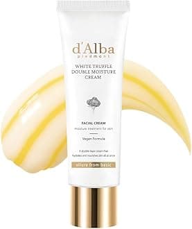 d'alba White Truffle Double Moisture Cream, Vegan Moisturizer, Nourishing and Firming Dual Formula in ONE tube, Korean skincare (60ml)