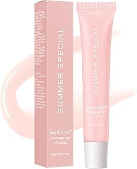 Summer Special Lip Butter Balm - Ultra-Hydrating, Nourishing Lip Care with Natural Ingredients, Shea Butter & Olive Butter, Soothes & Softens Dry Lips (#4 Cake (glitter))