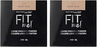 Maybelline Fit Me Loose Setting Powder, Face Powder Makeup & Finishing Powder, Medium, 1 Count (Pack of 2)