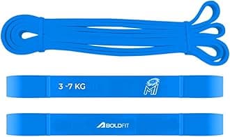 Boldfit Natural Rubber Mumbai Indians Official Merchandise Heavy Resistance Band for Workout Exercise&Stretching Pull Up for Home Exercise for Gym Men&Women Resistance Toning Bands Loop, Blue(3-7 Kg)