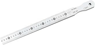 Taper Gauge Gap Gage Welding Wedge Feeler Gauge Gap Feeler Wedge Gauge Gap Hole Measure Tool (0.4-6mm)