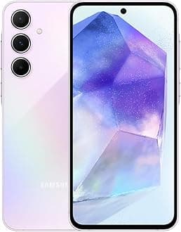 Galaxy A55 5G A556E 128GB Dual-SIM GSM Unlocked Android Smartphone (Latin Variant/US Compatible LTE) - Awesome Lilac