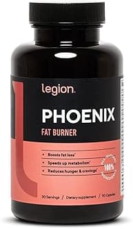 LEGION Phoenix Thermogenic Fat Burners & Weightloss Pills - 30 Serving, 90 Capsules (Caffeine)