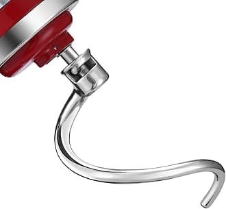 Gdrtwwh Stainless Steel Dough Hook Attachment for KitchenAid 7 Quart Bowl Lift Stand Mixer,Replacement Parts Bread Hook, Dishwasher Safe(Replace KSMC7QDH)