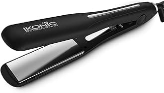 - Pro Titanium Shine 3.0 Hair Straightener Black with Advanced Professional Dual Titanium Floating Plates, Auto Shut off function, Instant Heat up, Universal Voltage