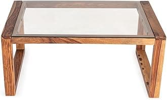 Wakefit Coffee Table | 3 Year Warranty | Center Table, Tea Table, Center Table for Living Room, Coffee Table for Living Room, Sheesham Wood (Timor - Brown)