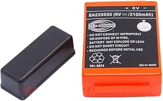 WELLVEUS BA225030 6V 2100mah Ni-Mh Rechargeable Battery for HBC Pump Truck Remote Control Battery