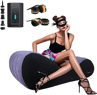 S-Shaped Inflatable Chair with Mini USB Air Pump Multifunctional Sofa for Indoor Living Room Bedroom