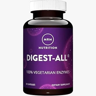Nutrition Digest-All ® | Digestive Enzymes | Improved Digestion and Absorption | Lactase + Amylase + Lipase| May Help with Bloating and Gas| 100% Vegetarian | Gluten-Free (30 Count)
