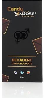 Candy Dose Chocolate Dark Chocolate Bar for Uplifting Mood Uplifting Chocolate for Couples and Singles. (1 Pack of 50gm (2 pack) Luxurious Flavour Chocolate Ideal For Men & Women, Vegetarian And Gluten-Free Delights
