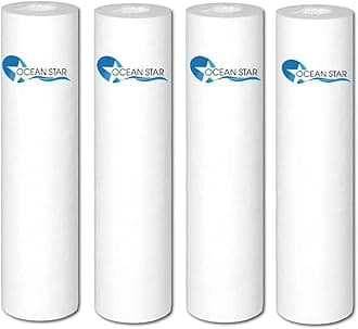 Ocean Star Technologies - Filter Candle | PP Spun Cartridge | 5 Micron Pre Filter for All Type RO Water Purifier in 9 LTR to 25 LTR Pcs(10 inch) Pack of (4)