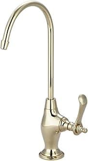 Kingston Brass Gourmetier KS3192TL Templeton Design 1/4 Turn Water Filter Faucet, Polished Brass