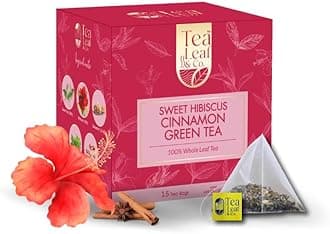 Sweet Hibiscus Green Tea | Rich in Antioxidants | Supports Heart Health & Skin Glow | Tarty Floral Detox Tea | Naturally Caffeine-Free | Refreshing Herbal Taste 25 Tea Bags