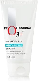 O3+ Volcano Scrub (50g) - Normal To Oily, Congested Skin - Exfoliation, Deep Cleansing, Blackhead Removal, Pore Minimization - Skin Care Exfoliant - Scrub O3-0252