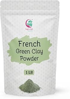 French Green Clay Powder 1lb | Deep Facial Cleanser | Skin Softening Face Mask | Natural Detoxifying Mask | Argile Verte | By Yogi's Gift®
