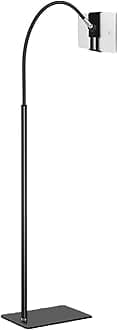 Tablet Floor Stand with Flexible Gooseneck and Stable Base, Tablet Stand Adjustable 360 Degree Roating Floor Stand for iPad, Cell Phone Within 3.5-9.7 inches, Black