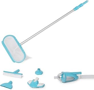 Intex 28003E Deluxe Above Ground Pool Maintenance Kit for Minimum 800 GPH Flow Rates with Vacuum, 110" Pole, Wall Brush and 24' Hose (Color May Vary)