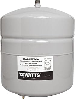 Watts ETX-30 Non-Potable Water Expansion Tank 1/2 in MNPT Connection, 4.5 gallon, Gray