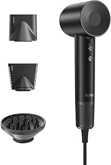- Laifen Swift Special Hair Dryer, High Speed 200M Ionic Blow Dryer with 110, 000 RPM Brushless Motor for Fast Drying, Low Noise, Hairdryer with Magnetic Nozzles, HD501