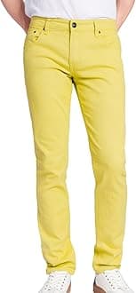 Victorious Men's Skinny Fit Color Stretch Jeans