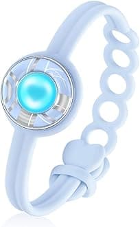 Long Distance Touch Bracelets for Couples, Smart Light & Vibration Love Jewelry, Long Distance Valentines Day Gifts for Him Her, One-to-One Bluetooth Pairing via App