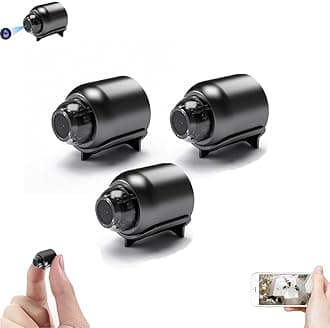 Mini 4G Wireless WiFi Camera 1080P HD with Night Vision & Motion Detection – Compact Spy Camera for Home, Baby, Pet & Car Monitoring (3pcs)