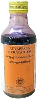Kottakkal Arya Vaidya Sala Ayurvedic Ayyappala Keratailam-200 Ml, 1 Count