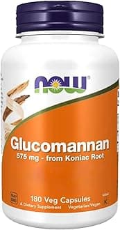 Glucomannan, 575 mg, 180 Capsules - Now Foods - UK Seller