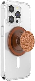 PopSockets Phone Grip for MagSafe with Kickstand, Magnetic Stand, Swappable Top, Secure Hold for iPhone MagSafe Cases, Phone & Tablet Grip - FATA Morgana Amber