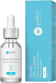 PERFECT IMAGE Glycolic Acid 50% Gel Peel - Enhanced with Retinol & Green Tea Extract (Professional Skin Peel)1 ounce