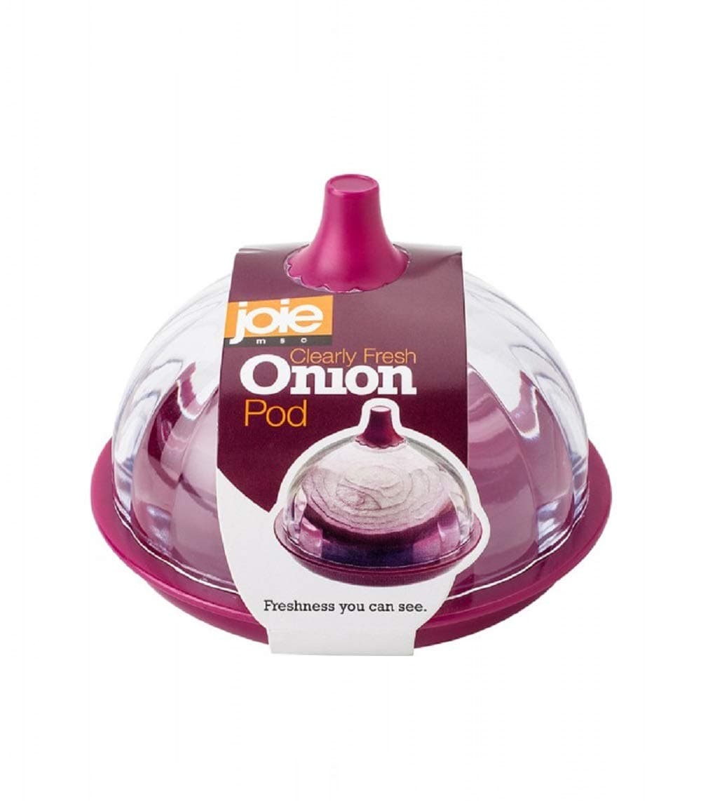 Joie Onion Saver – Purple Onion Storage Pod with Clear Lid for Fridge, BPA-Free & Dishwasher Safe, Keeps Onions Fresh